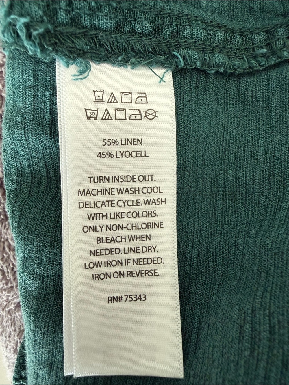 Calypso St. Barth Teal -linen Pants - Picture 4 of 5